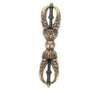 ERINGOGO Vajra Dorge tibétain en Laiton | Statuette de Table Vintage, amulette Artisanale | Amulette Phurba décorative du Bouddhisme tibétain pour la Maison, Le Bureau ou l'autel de