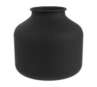 ERINGOGO Vase à Fleurs en Métal Mat Noir, Jardinière Minimaliste en Fer Forgé, Pot de Fleurs Décoratif pour Bureau ou Entrée, Centre de Table Moderne, Nettoyage Facile, Design Industriel