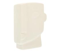 ERINGOGO Vase Décoratif en Céramique Blanc Design Chic Visage Humain Abstrait pour Fleurs Séchées, Pratique et Élégant pour Décoration Maison ou Centre Commercial