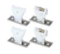ERINGOGO Verrous 2 pour Romains Bambou, Lot Cordons Stores en Blanc | Remplacement de Serrure, Plastique Pom et Fer, Usage Domestique, Fixation pour Rideau et Store