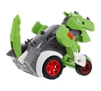 ERINGOGO Voiture à Inertie Transformable Dinosaure Vert Grand Carnivore, Modèle Réaliste pour Garçon et Filles, Présent d'anniversaire Éducatif, Robot Véhicule de Course, Jouets