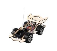 ERINGOGO Voiture de Course Télécommandée Bois DIY Assemblée Éducatif Stem pour Garçon Fille Améliore la Motricité Créativité