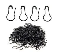 erioctry Épingles à nourrice en métal noir, 1 000 pièces, style basique, 2,3 cm de long