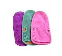 Erioctry Lot de 3 moufles de douche réutilisables pour le bain et la douche - Gants exfoliants - Pour adultes et enfants - Couleur aléatoire