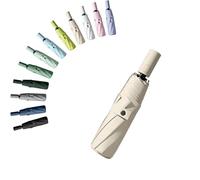 erised's bifrost Parapluie de Voyage UV Pliable Compact Automatique Avec Poignée Cylindrique/Portable/Ouverture Fermeture Automatique/8 Baleines/Homme et Femme
