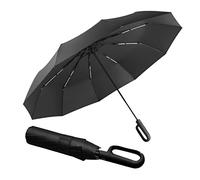 erised's bifrost Parapluie Pliant Golf 10 Baleines de Voyage pour Hommes et femmes,Résistant au UV/Ouverture et Fermeture Automatique de Plein Air Protection UV,Poignée à Mousqueton
