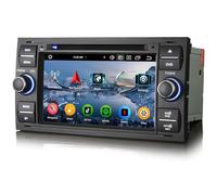erisin [4+64Go] Android 14 8 Core Autoradio DVD Stéréo pour Ford C-Max S-Max Focus Galaxy Kuga Connect Fiesta Transit Support sans Fil Carplay Android Auto GPS Sat Nav DSP Bluetooth 5.0 WiFi Dab+