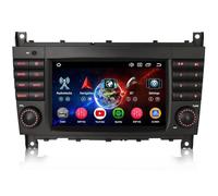 Erisin 4+64Go Android 14 Autoradio pour Mercedes Benz Classe C/CLC/G W203 W463 sans Fil Carplay, DSP BT5.0 WiFi GPS SWC DVR OBD2 TDT Canbus FM Radio 7 Pouces Écran Tactile (sans Lecteur CD/DVD)