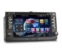 Erisin 6.2 Pouces 8-Cœur 4Go+64Go Android 14 Autoradio Bluetooth GPS Navigateur pour Kia Sorento Cerato Sportage Optima Magentis Carens CarPlay Android Auto DSP Dab+ WiFi OBD2 FM DVD Écran Tactile