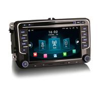 Erisin 7" 8-Core 4GO+64GO Android 13 Autoradio 2 din Navigateur GPS pour VW T5 Scirocco Polo Passat Golf 5/6 Tiguan Caddy Seat Skoda Lecteur CD Dab+ CarPlay Android Auto Bluetooth DSP WiFi OBD2 USB