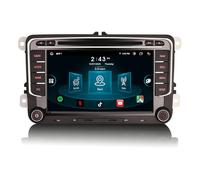 Erisin 7" 8-Core 4GO+64GO Android 14 Autoradio CD GPS Navigateur pour VW Polo 6R Passat B6/B7 Golf 5 Golf 6 Tiguan Caddy Seat Skoda Bluetooth CarPlay Android Auto DAB+ DSP Wifi 4G Canbus Écran tactile