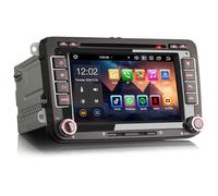 Erisin 7" Android 14 Autoradio GPS Navigateur pour VW Golf 5 Golf 6 Polo Caddy T5 Tiguan Sharan Passat B7 Seat Bluetooth 5.0 CarPlay Android Auto Dab+ CD DVD DSP WiFi 4G RDS OPS 8-Cœur 4GO+64GO