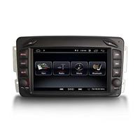 Erisin 7 Pouces 2GB RAM 32GB ROM Android 12.0 Autoradio GPS Navi pour Mercedes Benz Classe C/CLK/G W203 W209 W463 Vito Viano Support Carplay WiFi Bluetooth Mirror Link Dab+ USB OBD2 Écran Tactile