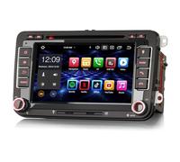 Erisin 7 Pouces 8-Core 4GO+64GO Android 14 Autoradio Bluetooth Navigateur GPS pour VW T5 Golf 5 Golf 6 Polo Caddy Tiguan Touran Passat Seat CarPlay sans Fil Android Auto Dab+ DVD DSP WiFi RDS USB OPS
