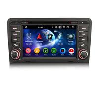 Erisin 7 Pouces 8-Core 4GO+64GO Android 14 Autoradio pour Audi A3 S3 RS3 RNSE-PU GPS DVD Stéréo Dab+ IPS Écran Tactile sans Fil CarPlay Android Auto Bluetooth 5.0 Canbus WiFi DSP TPMS OBD2 SWC 4G