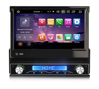 Erisin 7 Pouces 8-Core 4GO RAM 64GO ROM Android 14 Autoradio 1 Din avec GPS Navigation CarPlay sans Fil Android Auto WiFi Bluetooth 5.0 A2DP DSP RDS 4G TNT SWC Écran Tactile