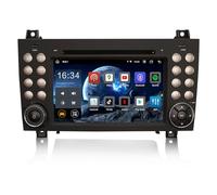 Erisin 7 Pouces 8-Core 4Go RAM 64Go ROM Android 14 Autoradio Bluetooth Navigateur GPS pour Mercedes Classe SLK R171 W171 Support CarPlay sans Fil Android Auto DSP WiFi Dab+ CD RDS USB Écran Tactile