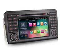 Erisin 7 Pouces 8-Core Android 10 Autoradio pour Mercedes Benz Classe ML/GL W164 X164 GPS Dab+ Stéréo Écran Tactile Prise en Charge CarPlay Android Auto Bluetooth TNT WiFi DSP TPMS 4GORAM+64GO ROM