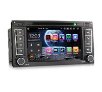 Erisin 7 Pouces 8-Core Android 14 GPS DVD Stéréo Autoradio pour VW Touareg T5 Multivan Soutien écran Tactile Lecteur Dab+ sans Fil CarPlay Android Auto DSP Bluetooth 5.0 4G WiFi USB 4GO RAM+64GO ROM