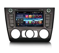 Erisin 7 Pouces 8-cœur 4Go+64Go Android 13 Autoradio Bluetooth GPS Navigateur pour BMW Série 1 E81 E82 E88 CarPlay sans Fil Android Auto DSP Dab+ WiFi USB FM RDS TNT OBD2 CD DVD Écran Tactile Canbus
