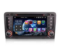 Erisin 7 Pouces 8-cœur 4Go+64Go Android 14 Autoradio Bluetooth GPS Navigateur pour Audi A3 S3 RS3 RESE-PU CarPlay sans Fil Android Auto DSP Écran Tactile IPS Dab+ WiFi 4G FM RDS CD Lecteur DVD TNT