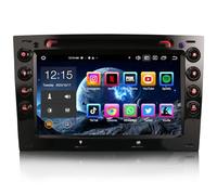 Erisin 7 Pouces 8-Cœur 4Go+64Go Android 14 Autoradio Bluetooth GPS Navigateur pour Renault Megane 2 Support CarPlay sans Fil Android Auto DSP Dab+ WiFi OBD2 FM TNT DVR DVD Canbus Écran Tactile Stéréo
