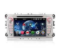 Erisin 7 Pouces 8-cœur 4Go+64Go Android 14 Autoradio CarPlay 2 Din GPS Navigateur pour Ford Galaxy C-Max Focus Mondeo S-Max Support Android Auto Bluetooth 5.0 DSP WiFi DVD RDS USB OBD2 Écran Tactile