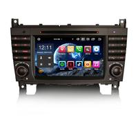 Erisin 7 Pouces 8-Cœur 4Go+64Go Android 16 Autoradio Bluetooth GPS Navigateur pour Mercedes W203 CLC C203 W463 Carplay Android Auto CD DVD WiFi 4G DSP Dab+ RDS USB Canbus Écran IPS