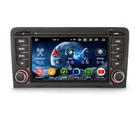 Erisin 7 Pouces 8-Cœur 4GO RAM+64GO ROM Android 14 Autoradio CarPlay 2 Din GPS Navigateur pour Audi A3 S3 RS3 RNSE-PU Android Auto Bluetooth WiFi DSP Dab+ RDS FM OBD2 Canbus Écran Tactile TNT TPMS