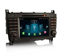 Erisin 7 Pouces 8-Cœurs 4GO+64GO Android 13 Autoradio pour Mercedes Benz Classe C/G/CLC W203 W463 Soutien Écran Tactile GPS DVD Stéréo CarPlay Android Auto DSP Bluetooth WiFi Dab+ TPMS OBD2 TNT
