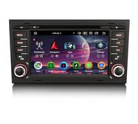 Erisin 7 Pouces 8 cœurs 4GO+64GO Android 14 Autoradio Bluetooth GPS Navigateur pour Audi A4 S4 RS4 8E Seat Exeo CarPlay Android Auto WiFi DSP Dab+ RDS CD DVD OBD2 Commande au Volant Écran Tactile