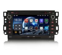 Erisin 7 Pouces 8 cœurs 4Go+64Go Android 14 Autoradio Bluetooth GPS Navigation pour Chevrolet Aveo Captiva Epica Support CarPlay sans Fil Android Auto DSP WiFi Dab+ USB RDS Écran Tactile Lecteur CD