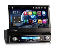 Erisin 7 Pouces 8-cœurs 4GO+64GO Universel Android 14 Autoradio Bluetooth GPS Navigator Support Lecteur CD CarPlay sans Fil Android Auto WiFi DSP OBD2 USB RDS 4G TNT Écran Tactile DVR A2DP