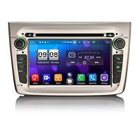 ERISIN 7 Pouces Android 11 Autoradio pour Alfa Romeo Mito Support Carplay Android Auto DSP GPS Sat Nav Bluetooth WiFi Dab + OBD2 TPMS 4 Go de RAM + 64 Go de ROM