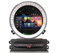 Erisin 7 Pouces Android 14 Autoradio GPS Navigateur pour BMW Mini Cooper R56 R55 R57 Écran CarPlay Voiture Android Auto Bluetooth 5.0 WiFi 4G DSP Dab+ RDS USB DVD CD Canbus 8-Cœur 4GO RAM+64GO ROM