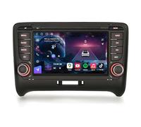 Erisin 7 Pouces Qualcomm 8-cœur 8GO+128GO Android 14 Autoradio Bluetooth GPS Navigateur pour Audi TT MK2 CarPlay sans Fil Android Auto WiFi 4G FM RDS DSP USB Dab+ OBD2 IPS Écran Tactile Canbus SWC
