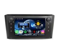 Erisin 7 Pouces Qualcomm 8 cœurs 4GO+64GO Android 14 Autoradio Bluetooth GPS Navigateur pour Toyota Avensis T25 Stéréo CarPlay sans Fil Android Auto WiFi 4G DSP FM RDS Dab+ Écran Tactile IPS OBD2