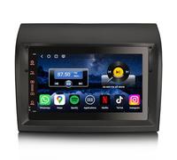Erisin 7" Qualcomm 4GO+64GO Android 14 Autoradio Bluetooth GPS Navigateur pour Fiat Ducato Citroen Jumper Peugeot Boxer CarPlay sans fil Android Auto DAB+ Wifi 4G DSP Radio FM RDS Canbus Écran tactile