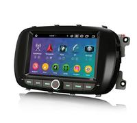 Erisin 8-Core 4+64GB Android 14 Autoradio Stereo pour Fiat 500X Support GPS Sat Nav sans Fil Carplay Android Auto DSP IPS Bluetooth 5.0 Dual Band WiFi Dab+ DVB-T2 Canbus SWC Radio