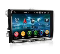 Erisin 8-Core 4GO+64GO 9" Android 14 Autoradio GPS Navigateur pour VW Golf 5/6 Passat EOS Polo T5 Multivan Tiguan Seat Skoda CarPlay Android Auto Dab+FM RDS DSP WiFi 4G USB TNT OBD2 Bluetooth Canbus