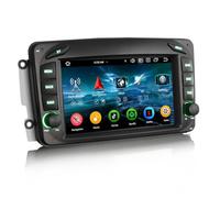 Erisin 8-Core 4GO+64GO Android 14 Autoradio GPS pour Mercedes Classe C/A/G/CLK W209 W203 Viano Vito W463 7" Écran Tactile Bluetooth 5.0 sans Fil CarPlay Android Auto Dab+ FM Radio RDS DSP WiFi Canbus