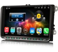 Erisin 8-Core 4GO+64GO Android 14 Autoradio GPS pour VW Golf 5/6 Passat CC Jetta Polo Skoda Seat Touareg 9 Pouces Écran Tactile Bluetooth sans Fil CarPlay Android Auto Dab+ FM Radio DSP WiFi TPMS