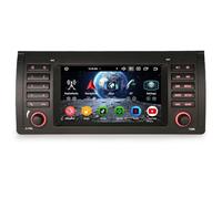Erisin 8-Core 4GO+64GO Android 14 Autoradio pour BMW X5 E53 7 Pouces GPS Stéréo Dab+ IPS Écran Tactile sans Fil CarPlay Android Auto Bluetooth 5.0 Canbus WiFi 4G DSP TPMS OBD2 USB Radio FM