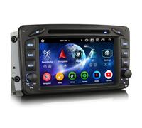 Erisin 8-Core 4GO+64GO Android 14 DVD Autoradio GPS pour Mercedes Classe A/C/G/CLK W209 W203 Viano Vito W463 7" Bluetooth 5.0 sans Fil CarPlay Android Auto Dab+ FM Radio RDS DSP WiFi Canbus TPMS TNT
