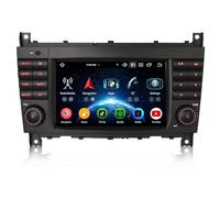 Erisin 8-Core 4GO+64GO Android 16 Autoradio GPS pour Mercedes Benz W203 LC W203 C180 W463 7" IPS Bluetooth 5.0 Wireless CarPlay Android Auto Dab+ FM Radio DSP WiFi 4G Canbus