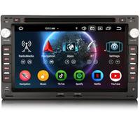 Erisin 8-Core 4GO+64GO Android 16 DVD Autoradio GPS pour VW T5 Passat Golf 4 Sharan Polo Lupo Multivan Skoda Octavia Seat Ibiza 6L 7" Bluetooth 5.0 sans Fil CarPlay Android Auto Dab+ DSP WiFi Canbus