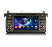 Erisin 8-Core 4GO RAM+64GO ROM Android 14 DVD Autoradio GPS pour BMW Série 3 M3 E46 Rover 75 MG ZT 7 Pouces Écran Tactile Bluetooth 5.0 sans Fil CarPlay Android Auto Dab+ FM Radio DSP WiFi Canbus