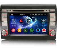 Erisin 8-Core 4GO RAM+64GO ROM Android 16 Autoradio CarPlay 2 DIN pour FIAT BRAVO 7 Pouces DVD Écran tactile GPS Multimédia Stéréo DAB+ Sans fil Android Auto Bluetooth WiFi 4G DSP TPMS OBD2 USB Canbus