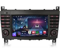 Erisin 8-Core 8GO+128GO Android 16 Autoradio GPS pour Mercedes Benz W203 LC W203 C180 W463 7" IPS Bluetooth 5.1 Wireless CarPlay Android Auto Dab+ FM Radio DSP WiFi 4G Canbus
