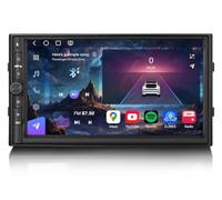 Erisin 8-Core 8GO RAM+128GO ROM Android 16 Universal 2Din Autoradio Dab+ BT | Qualcomm 7" GPS Stéréo Écran tactile Bluetooth 5.1 sans fil CarPlay Android Auto DAB+ FM Radio IPS RDS DSP WiFi 4G OBD TPMS